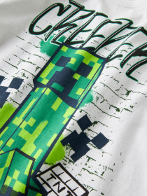 NAME IT Minecraft T-shirt Di Bright White